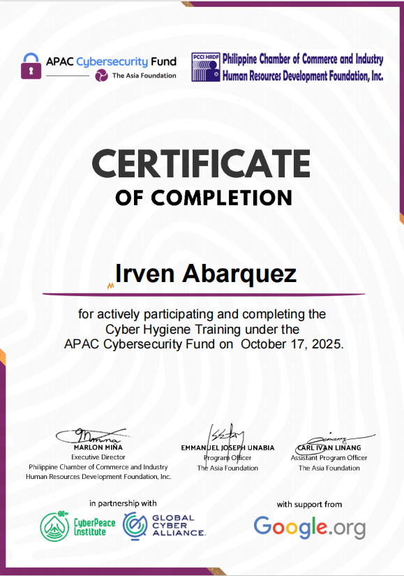 Certificate 5